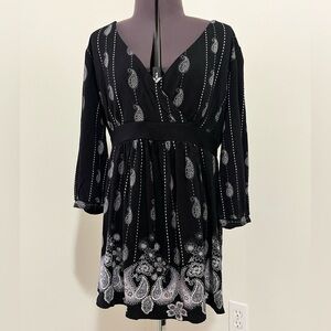 A Pea in the Pod Paisley Print Maternity Top Size L